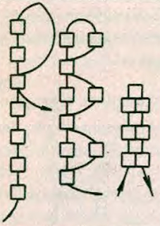 Схема плетения мозаичного орнамента из бисера для браслета
